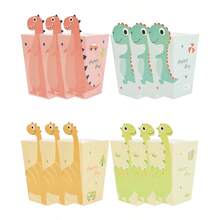 40/20/10/5件恐龙爆米花盒、派对礼品袋、糖果盒、恐龙主题生日派对用品糖果盒、炸薯条、鸡块、电影零食 - 恐龍爆米花盒 - 查看 5