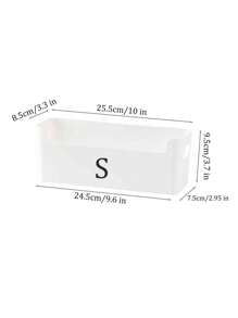 1 Stück minimalistischer wandmontierter einfarbiger Aufbewahrungskasten, multifunktionaler Organizer für Schranktüren/Kleiderschrank-Innenseiten, Bad/Toilette Kleinteile Halter