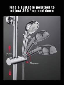 Duschkopfhalter, verstellbarer Duschhalter-Halterungsersatz, Duschhalter für Duschköpfe