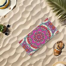 Oversized Bohemian Style Beach Towel - Soft, Lightweight, Super Absorbent Microfiber Towel Suitable For Travel, Swimming, Camping, Yoga, Fitness, Beach Vacation And Beach Parties - A Perfect Gift For Family And Friends - Multicolor - View 48