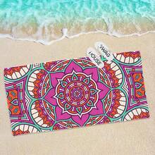 Oversized Bohemian Style Beach Towel - Soft, Lightweight, Super Absorbent Microfiber Towel Suitable For Travel, Swimming, Camping, Yoga, Fitness, Beach Vacation And Beach Parties - A Perfect Gift For Family And Friends - Multicolor - View 15
