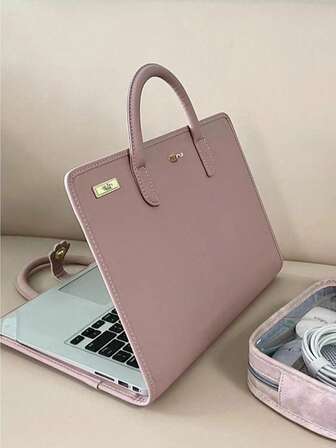 Minimalist Fashion Commuter Laptop Bag, Student Hand-Held Bag For Back To School School Stuff Bag For School Work Laptop Bag For Women Mac Book Case