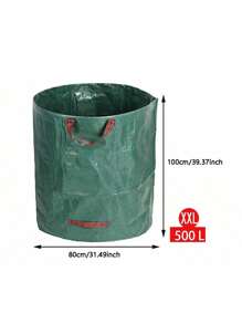 1 Stück wasserdichte & große Kapazität Blatt Tasche, zusammenklappbarer Gartenabfall Sack für Blätter & Gras Sammlung Outdoor