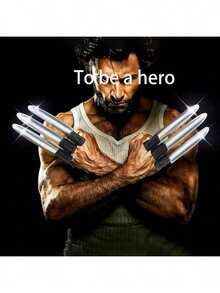 1 件/3 件/6 件/12 件狼爪伸缩折叠指关节灵活狼人手饰，逃生室角色扮演道具，多功能伸缩狼爪创意减压机械折叠指套玩具 - 彩色 - 查看 6