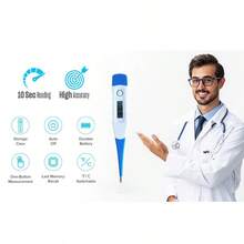 2pcs Digital Oral Thermometer For Adults, Used To Measure Fever - Blue and White - View 6