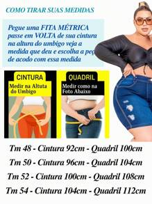 Kit 2 Bermudas Feminina Plus Size Jeans Com Lycla (Elastano) Modelo Meia Coxa