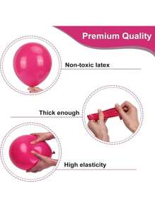 15/45/100PCS 5/10/12inch Peach Red Balloons Latex Balloons Helium Balloons For Birthday Graduation Shower Wedding Holiday Party Decoration, Peach Red Ribbon