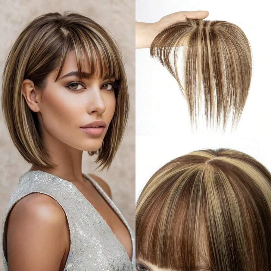 Human Hair Toppers With Clips Hair Toppers For Women Natural Włosy For Thin Hair One Piece Toppers 5x9cm Base