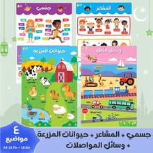 4pcs/Set, Colorful Arabic Educational Posters,Kids Educational Charts & Posters,Big Educational Posters Learning Wall Chart Set For Kids,4 Themes Included,A3 Paper Size,29.7 X 42.0cm/11.7 X 16.5inch,Baby Early Educational Toys,Teaching Aids,Math Learning Posters,Phonics Posters,Classroom Supplies Poster,Elementary School Supplies,Kindergarten Wall Decor,Prek Learning Materials,Kids Birthday Gift. - Multicolor - View 11