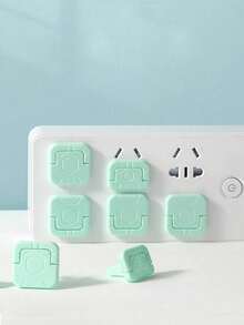 5/10pcs Random Color Electrical Outlet Covers Plugs, Power Strip Socket Protectors, Electrical Outlet Covers - Multicolor - View 5