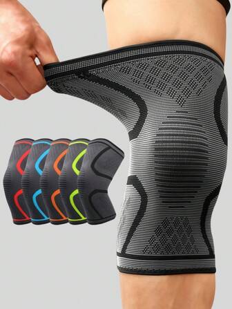 1 Stück/2 Stück Knie- und Armschoner, gestrickter Stoff rutschfeste Kniebandage, Sportgelenkschützer für Outdoor-Laufen, Basketball, Radfahren für Schutz und Komfort