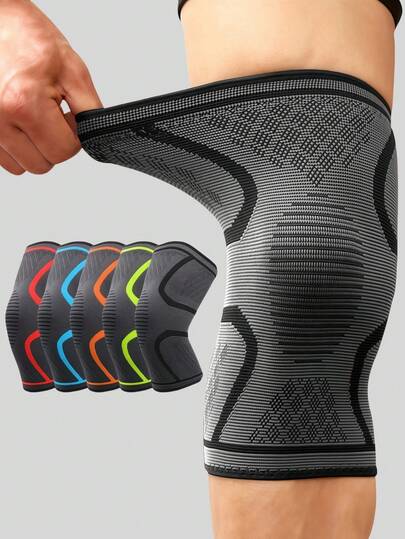 1 件/2 件护膝和护袖，针织面料防滑护膝，运动关节保护器，适用于户外跑步、篮球、骑自行车，提供保护和舒适感