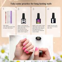 PHOENIXY Gel Nail Polish Set, 18 Colors Fall Gel Nail Polish Kit With 36W U V LED Nail Lamp Pink Red Purple Black Brown Blue Nail Kit Manicure Tools Mothers Day Gifts For Mom - Retro Daisy - View 6