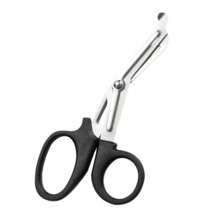 2pcs Stainless Steel Bandage Scissors, First Aid Kit Accessory Gauze Shear Canvas Scissors For Household Outdoor Camping Emergency Use