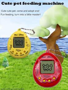 Consola de juegos electrónicos de mascota virtual, 168 en 1 juegos, pantalla blanco y negro, decoración tipo llavero, regalo para adolescentes, estudiantes universitarios, trabajadores de oficina, incluye batería