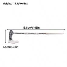 Vintage Unique Dragon/Axe/Sword Hair Stick, Hair Accessories Ornaments For Men & Women Hair Bun Hair Pin Hair Bun Maker Bun Hair Piece Hair Styling Pins - Multicolor - View 14