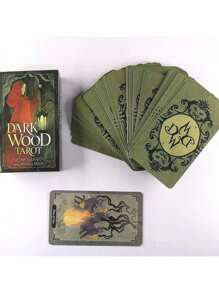 1 pieza - Un juego completo de cartas de tarot de madera oscura de Abigail Larson y Sasha Graham, 78 cartas, edición estándar