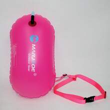 Outdoor Swimming Buoy, Large Air Mouth Easy Inflation Thick PVC With Waist Belt, High Buoyancy Swimming Water Rest Float, Beach Essentials, Beach Accessories, Pool Float - Multicolor - View 11