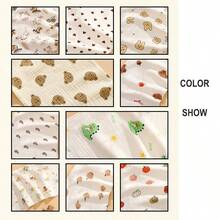 1/3/5pcs 4-Layer Gauze Children Towels, Random Color Baby Burp Cloths Bibs For Nursery And Toddlers - Multicolor - View 7