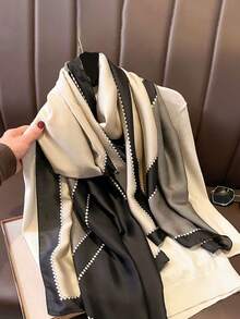 FADZOYLE 1 Stück 180*90cm Damen Seidentuch, Blume Muster Muster, seidig weiche Haptik, vintage Sommer Strandüberwurf, Satinkopftuch, Halstuch, Haargummi, Handtaschentuch, elegantes Abendkleid, Reise, Büro, Hochzeit und Geschenk - Verschiedenfarbig - Übersicht 24