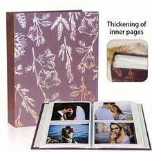 Álbum de fotos elegante dorado de 6 pulgadas - Contiene 200 tarjetas, papel de alta calidad, adecuado para regalos y recuerdos - Multicolor - Ver 4