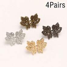 1/2/3/4对多色可调节蝴蝶腰带扣,可拆卸无缝,可改变牛仔裤腰围尺寸,无需缝制腰带扣腰部配饰,母亲节 - 彩色 - 查看 15