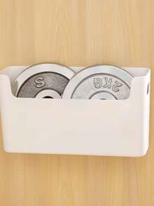 1 Stück minimalistischer wandmontierter einfarbiger Aufbewahrungskasten, multifunktionaler Organizer für Schranktüren/Kleiderschrank-Innenseiten, Bad/Toilette Kleinteile Halter