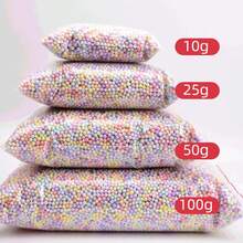 4mm-6mm Colorful Foam Beads, 10g/25g/50g/100g, Suitable For Gift Filling, Can Be Used For Glass Bottle Filling, Wishing Bottle Filling, Gift Box Filling And Other Gift Fillings. Ideal Choice For Valentine's Day Party, Birthday, Wedding And Gift Box Filling. - Multicolor - View 3
