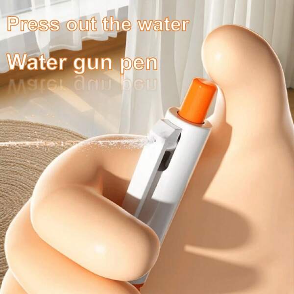 (Willekeurige stijl) Magische waterspray balpen, grappige monddouche, PVC-materiaal, druk om water te spuiten voor grappen en stressverlichting, studiemateriaal, spuitpen, watermagie