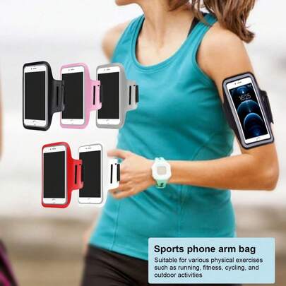 Multifunctional Waterproof Armband Phone Holder For Outdoor Sports, Running, Hiking, Cycling, Fitness, Touchscreen Phone Arm Bag