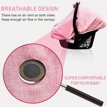 Waterproof Baby Car Seat Cover Cold Weather Carseat Cover For Babies Infant Car Seat Cover Canopy For Boy Girls Windproof Car Seat Canopy For Boys And Girls Keeps Babies Warm And Cozy - gray - View 4