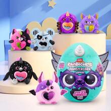 ZURU Huevos sorpresa con criaturas fantásticas con cuernos - Colección de 6 figuras de peluche misteriosas en caja ciega, regalo de cumpleaños perfecto para niñas