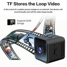Indoor Security Camera, Wireless,1080P With Motion Detection, Infrared Night Vision, Remote Monitoring, Wireless Connection For Babies, The Elderly, Pets, Indoor And Office