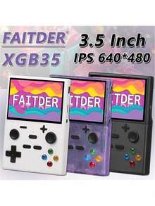 La consola de videojuegos retro XGB35 cuenta con una pantalla IPS de 3,5 pulgadas, más de 15.000 juegos, 64 GB de almacenamiento interno (ampliable a 128 GB), conectividad de TV y un micrófono HD, lo que la convierte en un gran regalo. - Negro - Ver 2