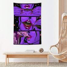 NiYoung Hippie Hippy Wall Art -  Smoke Cool Girl Art - Large Mysterious Tapestry For Bedroom Dorm Accessories - Mandala Yoga Picnic Mat  Wall Hanging - 1 - View 5