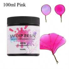 UV Dip Resin For Wire Flower Petals - 50ml/100ml Crystal Clear UV Resin For Art Resin And DIY Flowers Decoration - Transparent Liquid Ultraviolets Curing Transparent And Low Odor Thick Glue Hard After Instant Cure For Jewelry Making Crafts - UV DIP RESIN - View 19