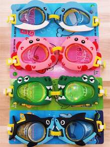 1 Pieza Gafas De Natación Infantiles Ajustables Elásticas Y Con Dibujos Animados Lindos, Máscara De Natación Para Piscina, Adecuadas Para Niños De 3 A 15 Años, Regalo - gafas de natación - Ver 7