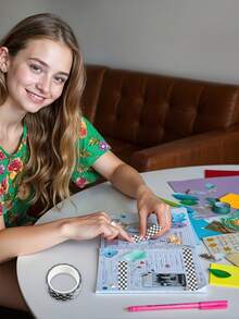 1/8 Rolls Black White Plaid Washi Tape Set, Basic Grid Masking Decorative Tapes For Arts DIY Planners Office School Students , Back To School Gifts