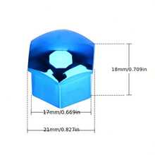 20 cái/bộ Nắp đậy đai ốc bánh xe ô tô, Nắp đậy đai ốc bánh xe ô tô 17mm, Nắp đậy trục bánh xe ô tô chống gỉ trang trí bên ngoài - Nhiều màu - Xem 9