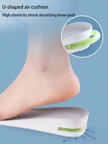 1 Pair Of Men's And Women's Height Increasing Insoles, Soft And Comfortable, Running Sports Cushion, 1.5-3.5 Centimeters