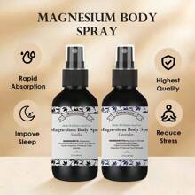2pcs Magnesium Oil Spray- Vanilla& Lavender Scent, Relaxing & StressRelief