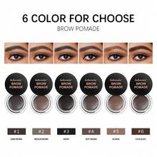 lakerain 6 Colors Eyebrow Enhancers Makeup Waterproof 3D Natural Eye Brow Pomade Eyebrow Gel With Brush Long-Lasting Professional Makeup - 彩色 - 查看 7