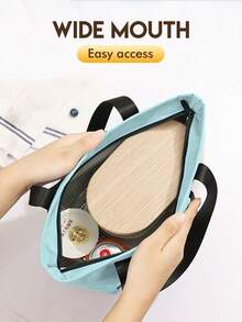 1 Stück rechteckige isolierte Lunch Tasche, große Kapazität Schultertasche Kühltasche, tragbare wasserdichte und auslaufsichere Lunch Box, dicke Aluminiumfolie Isolierung, mehrere Farben erhältlich, wiederverwendbare Lunch Tasche für Schule, Büro, Camping, Picknick, Arbeiter und Kantine, Klassenzimmer Aufbewahrungstasche, Küchenzubehör, Reisezubehör Lunch Box Lunch Tasche Frauen Lehrer Picknick Tasche Kühltasche Picknick Tasche