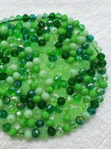 200pcs 4mm Green Color Round Glass Beads For Jewelry Making DIY Accessories