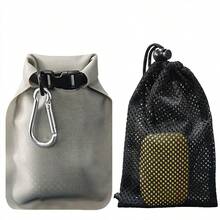 Túi đựng xà phòng du lịch di động, Vỏ chống thấm nước, chống rò rỉ, Túi đựng xà phòng tiêu chuẩn khô nhanh, Dùng cho các vật dụng cần thiết khi đi cắm trại, Tắm ngoài trời, Hộp đựng - Nhiều màu - Xem 8