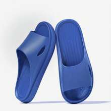Pantuflas de mujer de color liso, transpirables. Sandalias cómodas para el hogar con suela blanda acolchada, de fácil deslizamiento, antideslizantes y antiolor de EVA.