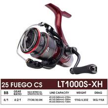 2025 DAIWA FUEGO CS Spinning Reel, 6+1 Bearings, Light Body Spinning Reel Frame/Light Drive Spool, ZAION V Body - Red - View 11