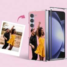 Fully Customizable FLIP Case – Upload Any Photo, Art, Or Text In Minutes,Custom Photo Case Compatible With Galaxy Z Flip 6 3 4 5 5g Own Design Image Phone Case Pixel 9 Pro Fold Galaxy Z Fold 3 4 5 5G Cute Case - Multicolor - View 7