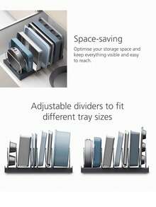 Multi-Layer Kitchen Cookware Pot Lid Holder Stand Rack, Cutting Board Baking Tray Storage Organizer Shelf - Multicolor - View 11