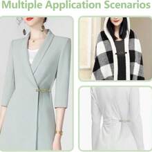 1/3 Pieces Vintage Jumper Clips, Cardigan Clips, Cardigan Clips, Cinch Clip For Dresses & Trousers, Decorative Dress Clips For Women, Retro Swirl Clips Scarf Buckle For Women
